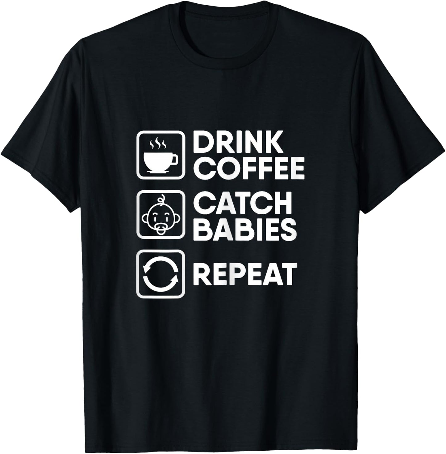 Midwife Obstetrician Doula Pregnant - Midwife T-Shirt - T-Shirt | Black