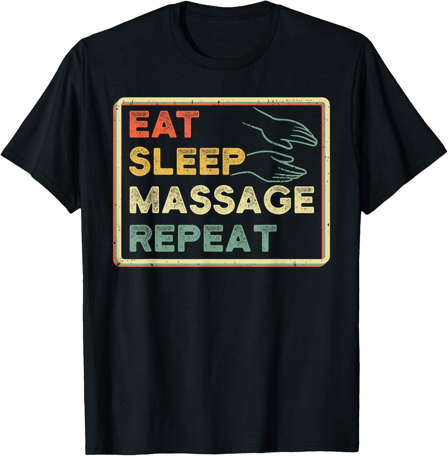 Massage Therapist Masseur Body Pain Masseuse Treatment T-Shirt - T-Shirt | Black