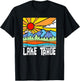 Lake Tahoe Artistic Nature & Mountains Vintage Graphic T-Shirt - T-Shirt | Black