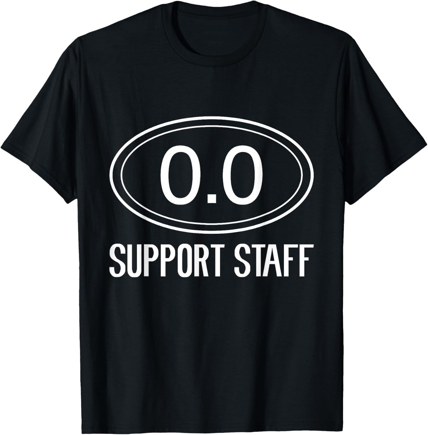 Marathon Support Staff 0.0 Circle Funny Marathoner Runner T-Shirt - T-Shirt | Black