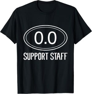 Marathon Support Staff 0.0 Circle Funny Marathoner Runner T-Shirt - T-Shirt | Black