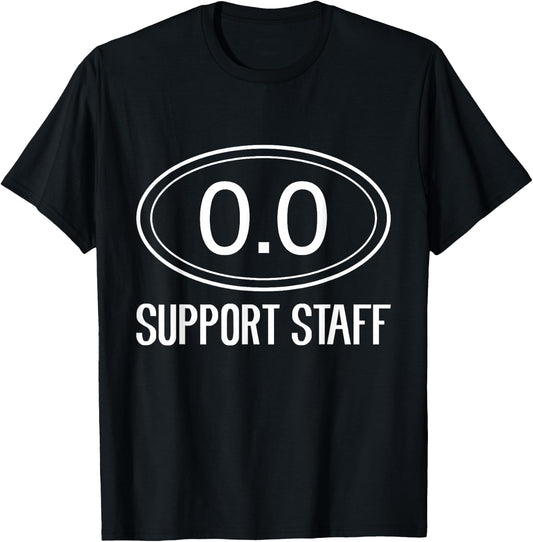 Marathon Support Staff 0.0 Circle Funny Marathoner Runner T-Shirt - T-Shirt | Black