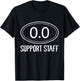 Marathon Support Staff 0.0 Circle Funny Marathoner Runner T-Shirt - T-Shirt | Black
