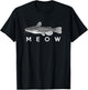 Catfish Shirt Meow Funny Catfishing Fishing Fisherman T-Shirt - T-Shirt | Black
