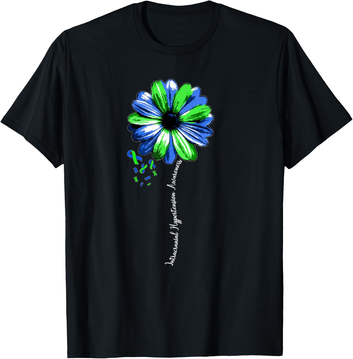 Intracranial Hypertension Awareness Shirt Warrior Pretty T-Shirt - T-Shirt | Black