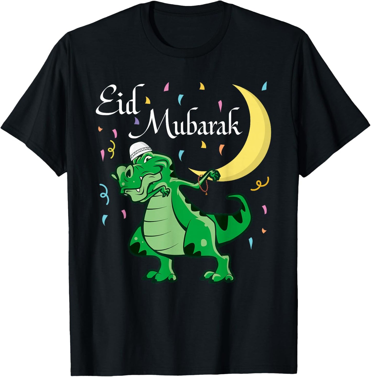 Eid Mubarak Muslim Clothing Kids Eid Al Fitr Boys T-Shirt - T-Shirt | Black