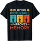Playing Pickleball Improves Memory Funny Pickleball Player T-Shirt - T-Shirt | Black