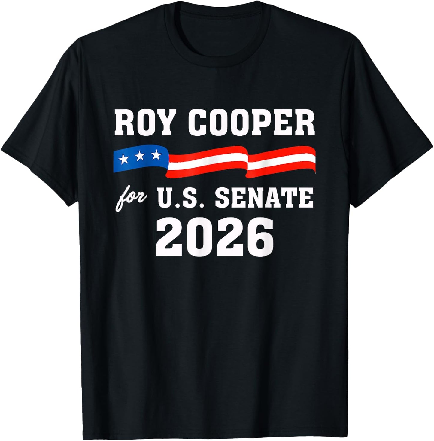 Roy Cooper for U.S. Senate from North Carolina 2026 Vintage T-Shirt - T-Shirt | Black