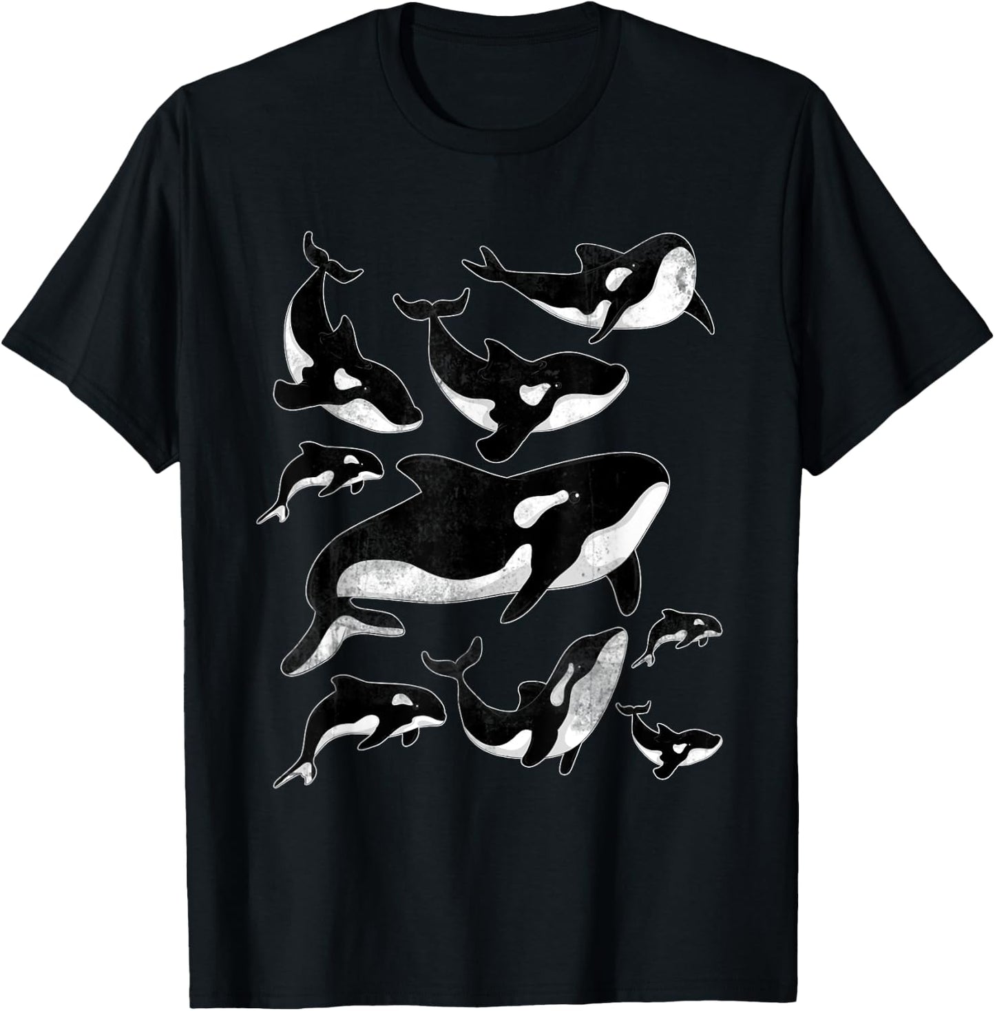 Killer Whale Ocean Animal Aquarist Gift Aquarium Orca T-Shirt - T-Shirt | Black
