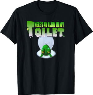 There's an Alien in my Toilet - Iconic Toilet Scene T-Shirt - T-Shirt | Black