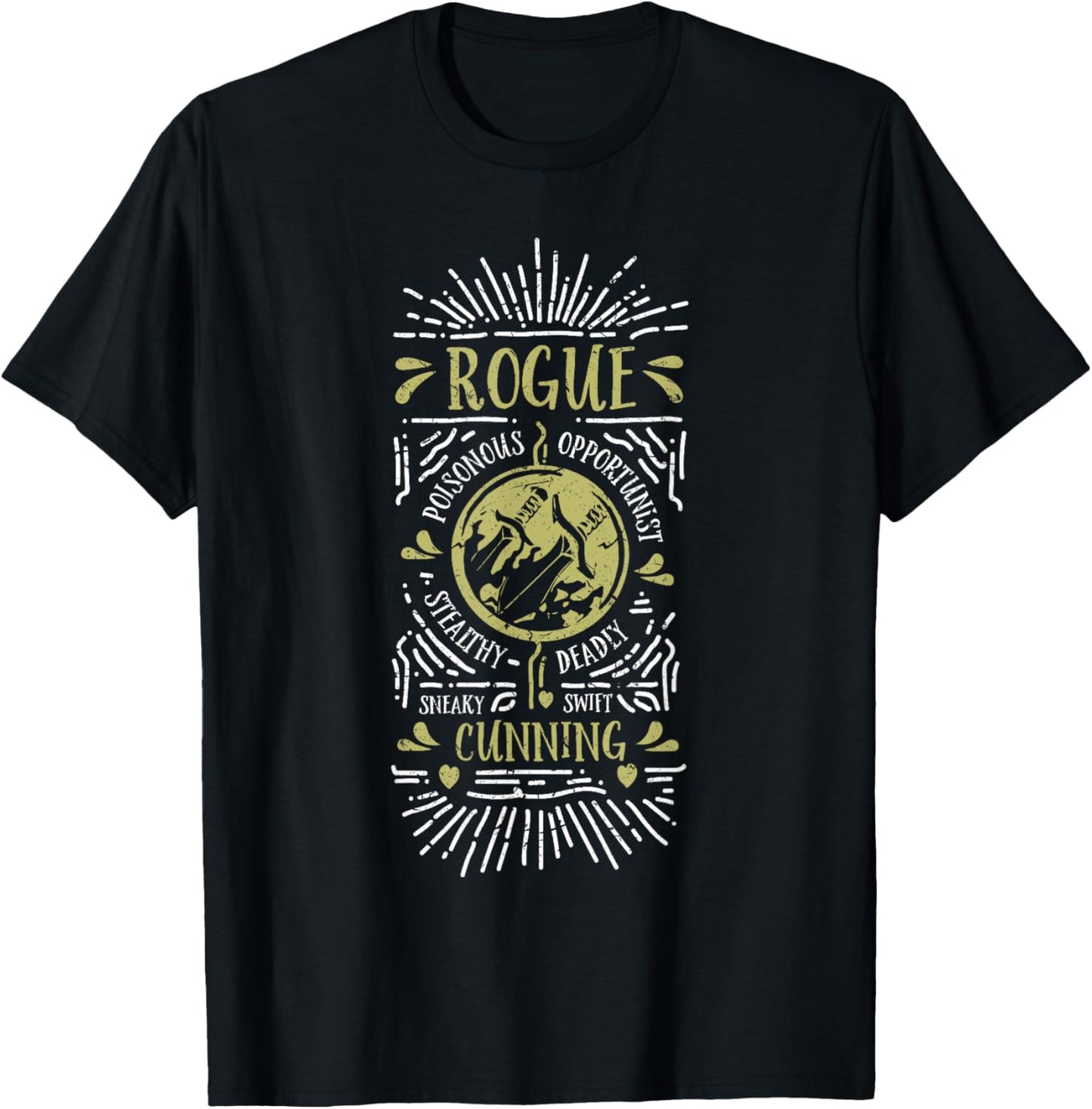 Wow Rogue Role Playing Gamer T-Shirt - T-Shirt | Black