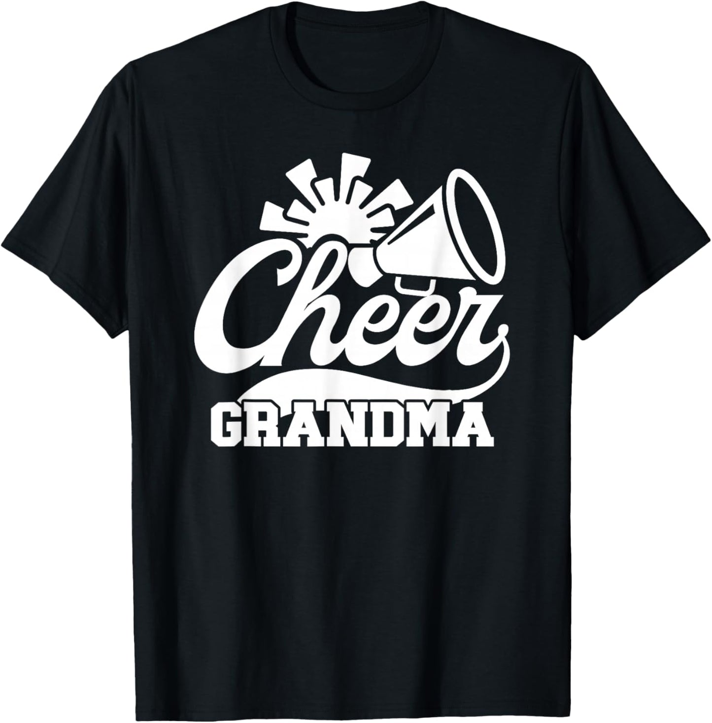 Cheer Grandma Cheerleading Grandma Cheerleader Grandmother T-Shirt - T-Shirt | Black