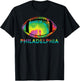 Tie Dye Cool Football Design Apparel Philadelphia T-Shirt - T-Shirt | Black