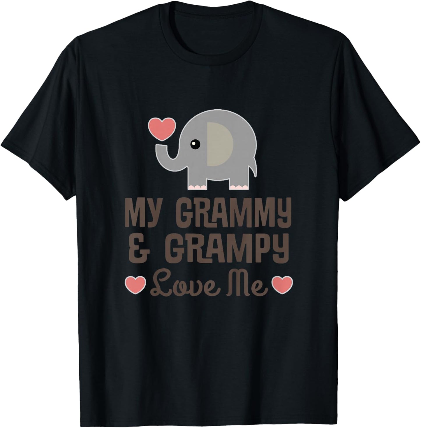 Kids Grammy and Grampy Love Me T-Shirt - T-Shirt | Black