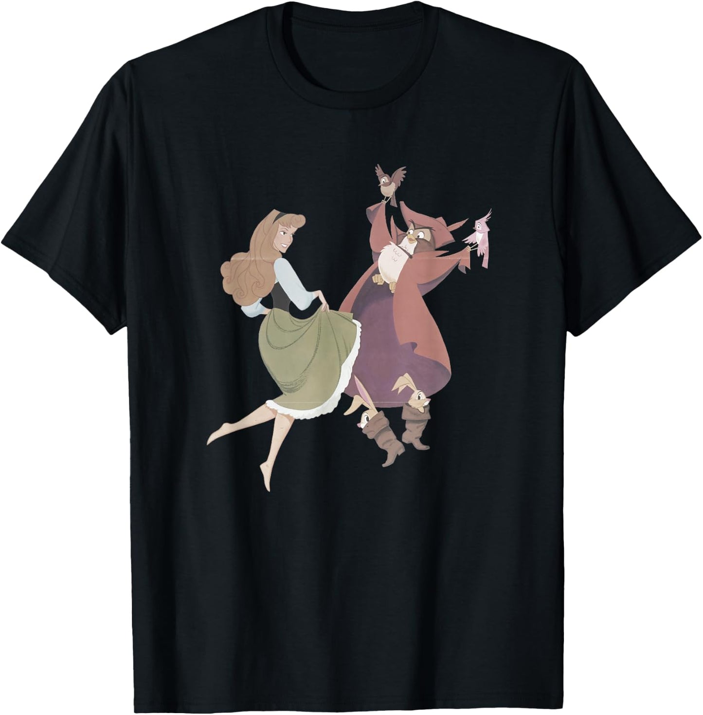 Disney Sleeping Beauty Briar Rose Dancing T-Shirt - T-Shirt | Black