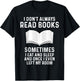 Funny Reading books saying Quote for Girls Boys Men Women T-Shirt - T-Shirt | Black