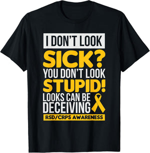 RSD Awareness Shirt CRPS Awareness Gift T-Shirt - T-Shirt | Black