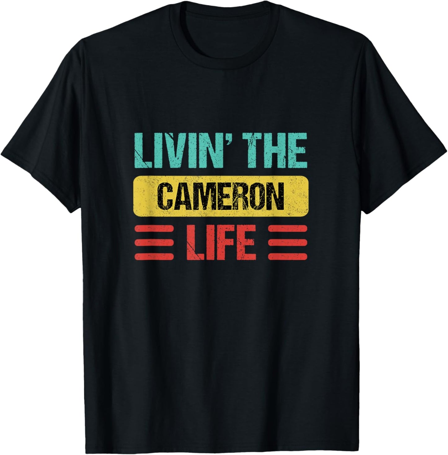Cameron Name T-Shirt - T-Shirt | Black
