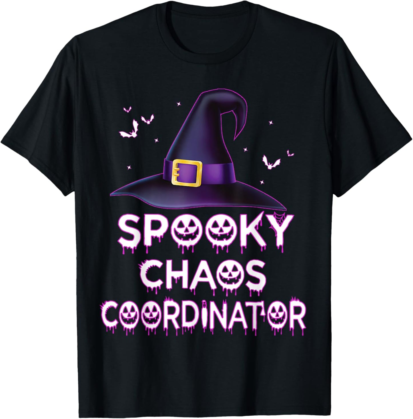 Spooky Chaos Coordinator Halloween Costume 2023 T-Shirt - T-Shirt | Black