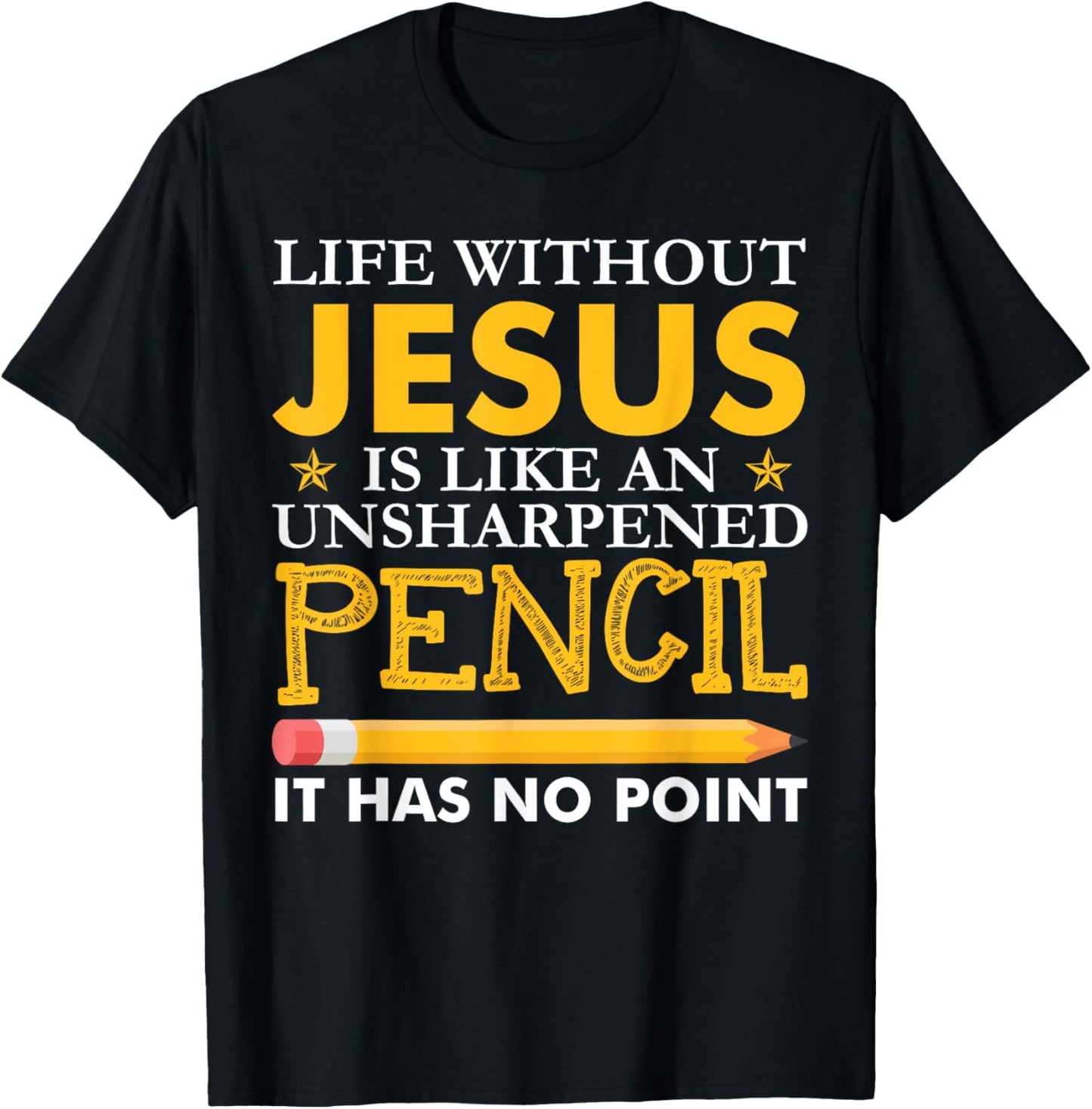 Life Without Jesus Funny Christian Religious Faith T-Shirt - T-Shirt | Black