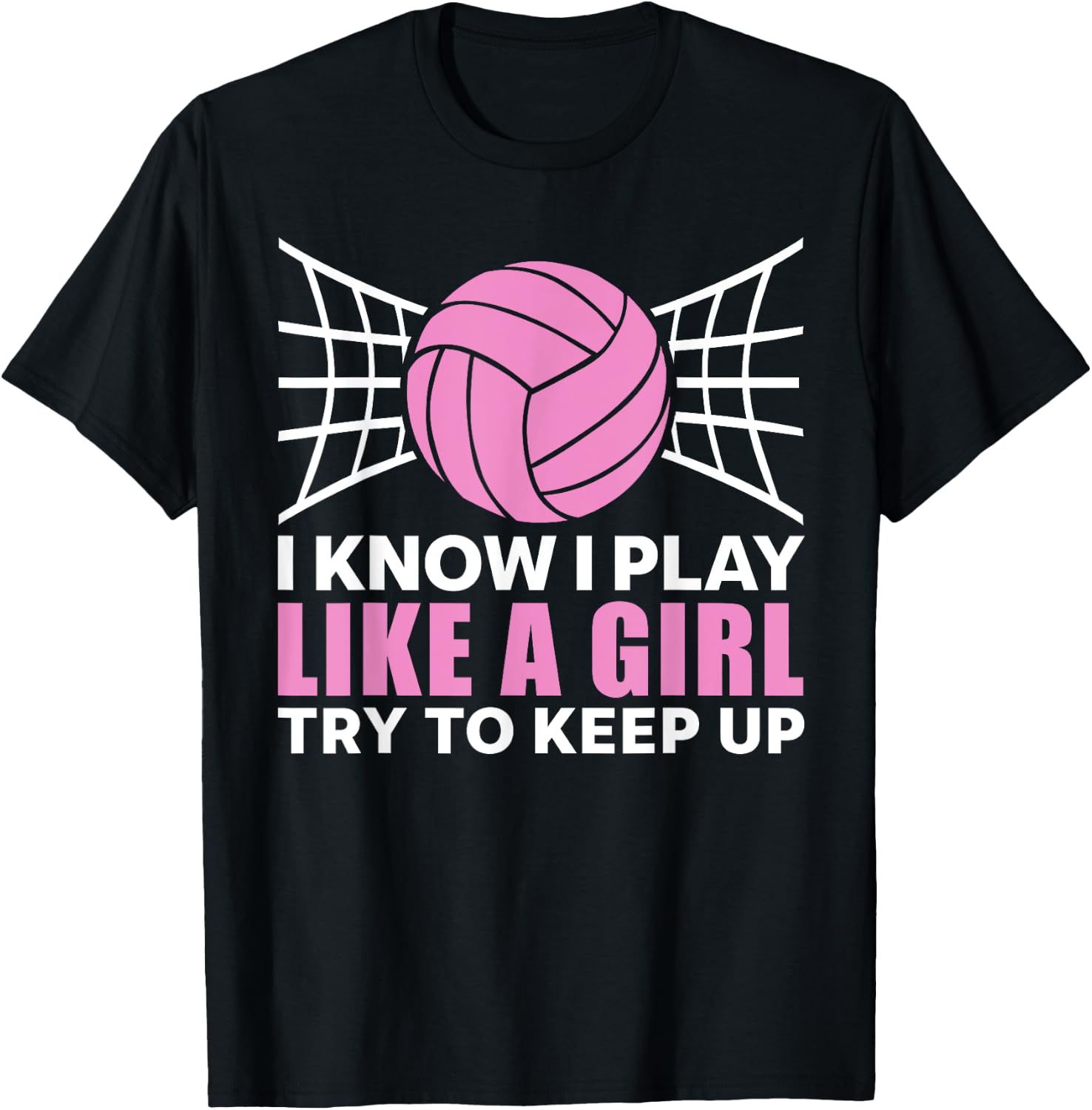 Cool Volleyball Girls Ladies Setter Libero Coach T-Shirt - T-Shirt | Black