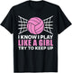 Cool Volleyball Girls Ladies Setter Libero Coach T-Shirt - T-Shirt | Black