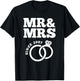 16th Wedding Anniversary Husband Wife Mr. & Mrs. Since 2007 T-Shirt - T-Shirt | Black