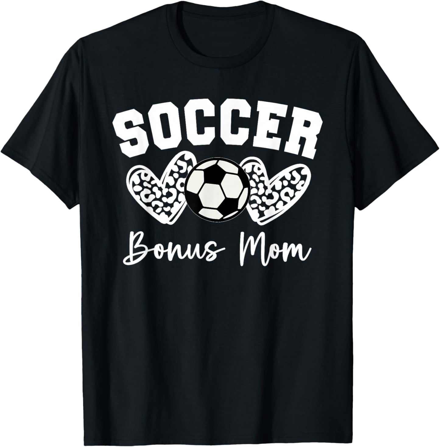 Soccer Bonus Mom Matching Family Soccer T-Shirt - T-Shirt | Black