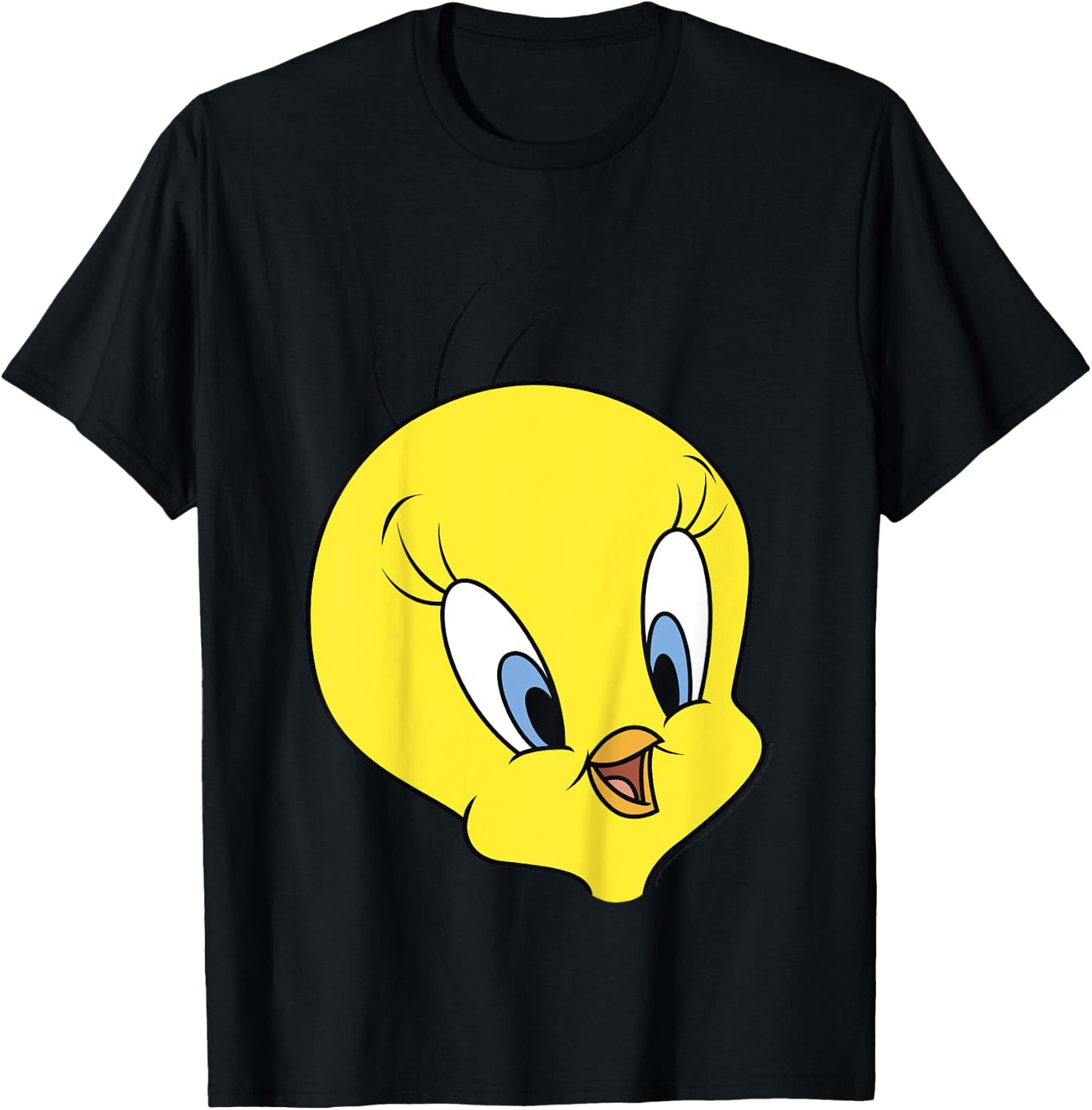 Looney Tunes Tweety Bird Big Face T-Shirt - T-Shirt | Black