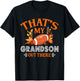 That's My Grandson Out There Vintage Football Grandma T-Shirt - T-Shirt | Black