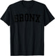 Vintage Bronx NY Distressed Black Varsity Style T-Shirt - T-Shirt | Black