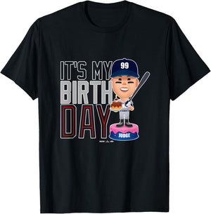 Aaron Judge New York Baseball Birthday MLBPA T-Shirt - T-Shirt | Black
