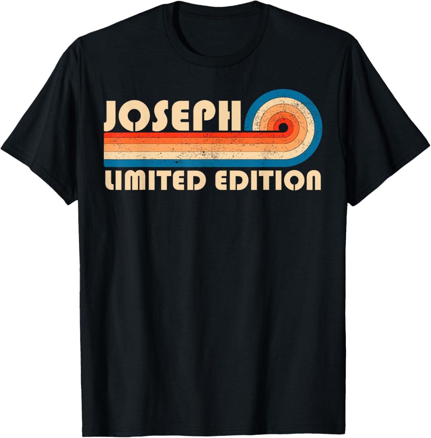 JOSEPH Retro 70s 80s Sunset Stripe T-Shirt - T-Shirt | Black