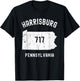 Harrisburg Pennsylvania PA 717 Vintage Athletic Style T-Shirt - T-Shirt | Black