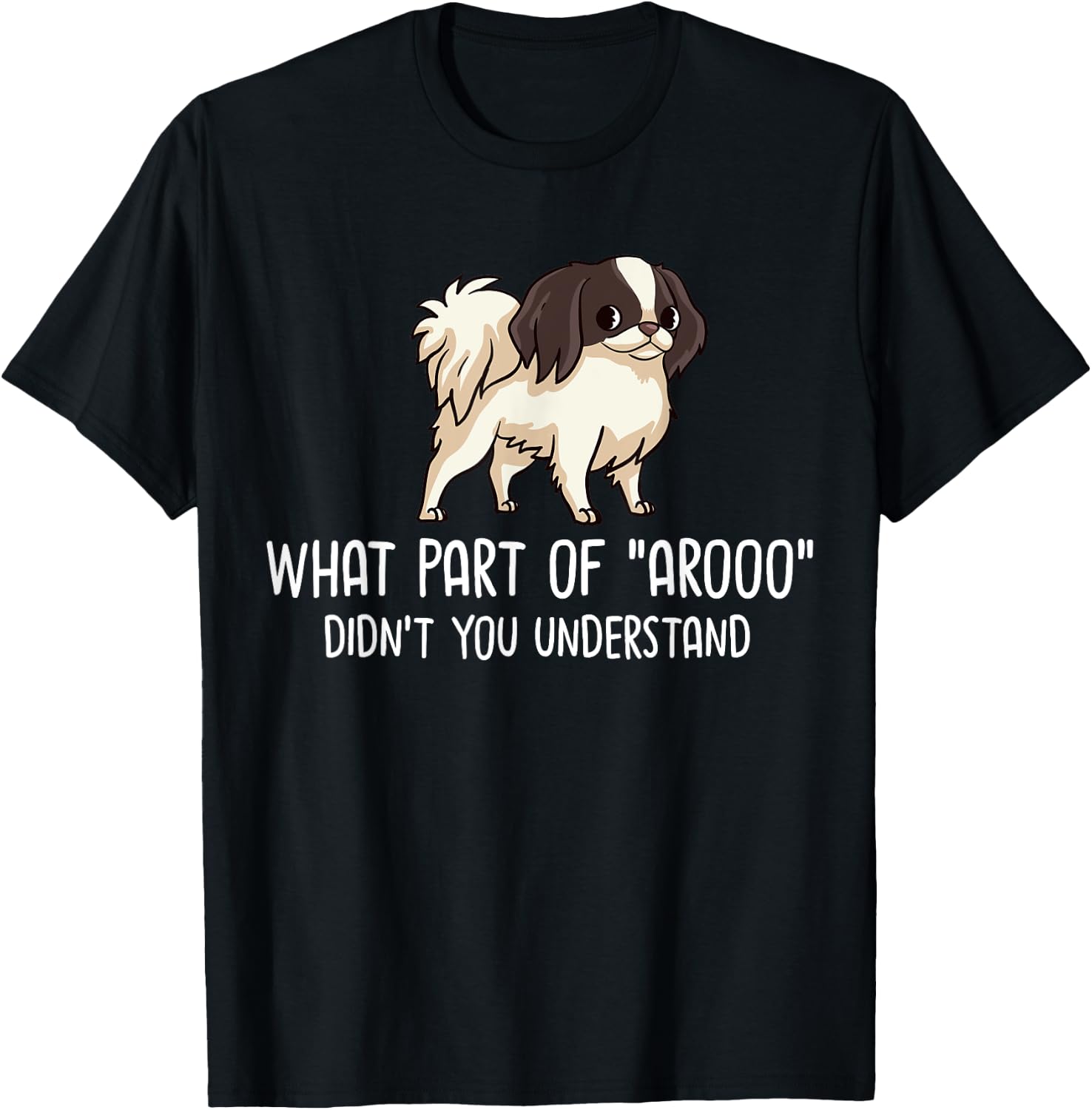 Japanese Chin Dog Puppies Owner Lover Men Women Kids T-Shirt - T-Shirt | Black