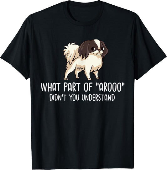 Japanese Chin Dog Puppies Owner Lover Men Women Kids T-Shirt - T-Shirt | Black