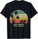 Vintage South Carolina Folly Beach T Shirt Cool Retro Men Women Girls Kids T-Shirt - T-Shirt | Black