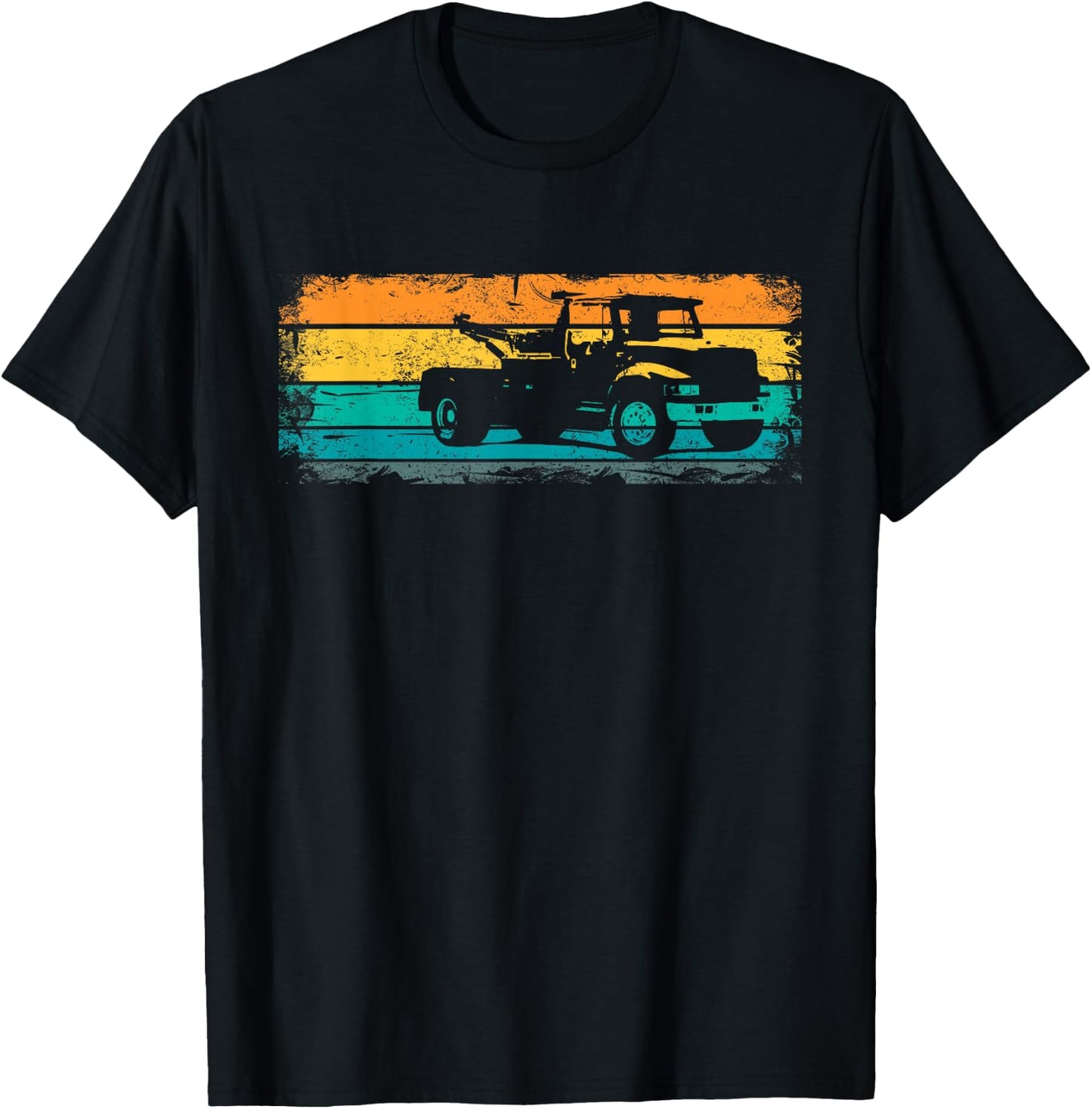 Retro Tow Truck Tow Truck - Vintage Towing Service T-Shirt - T-Shirt | Black