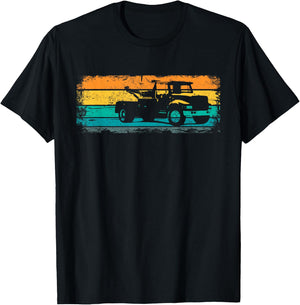 Retro Tow Truck Tow Truck - Vintage Towing Service T-Shirt - T-Shirt | Black