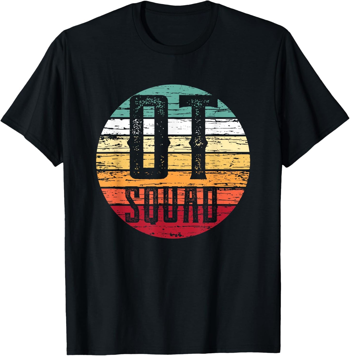 Retro OT Squad Shirt Cute Occupational Therapy Gift Ideas T-Shirt - T-Shirt | Black