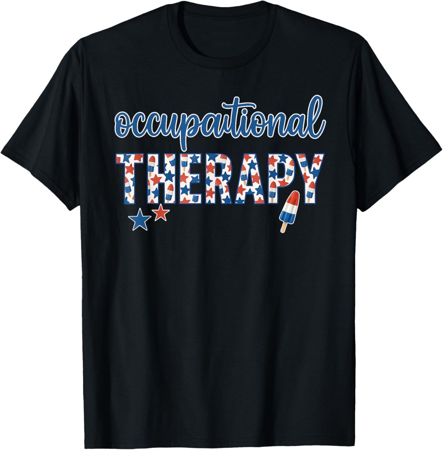 Red White Blue T-Shirt - T-Shirt | Black