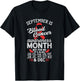 Blood Cancer Awareness September Is Blood Cancer Ribbon T-Shirt - T-Shirt | Black