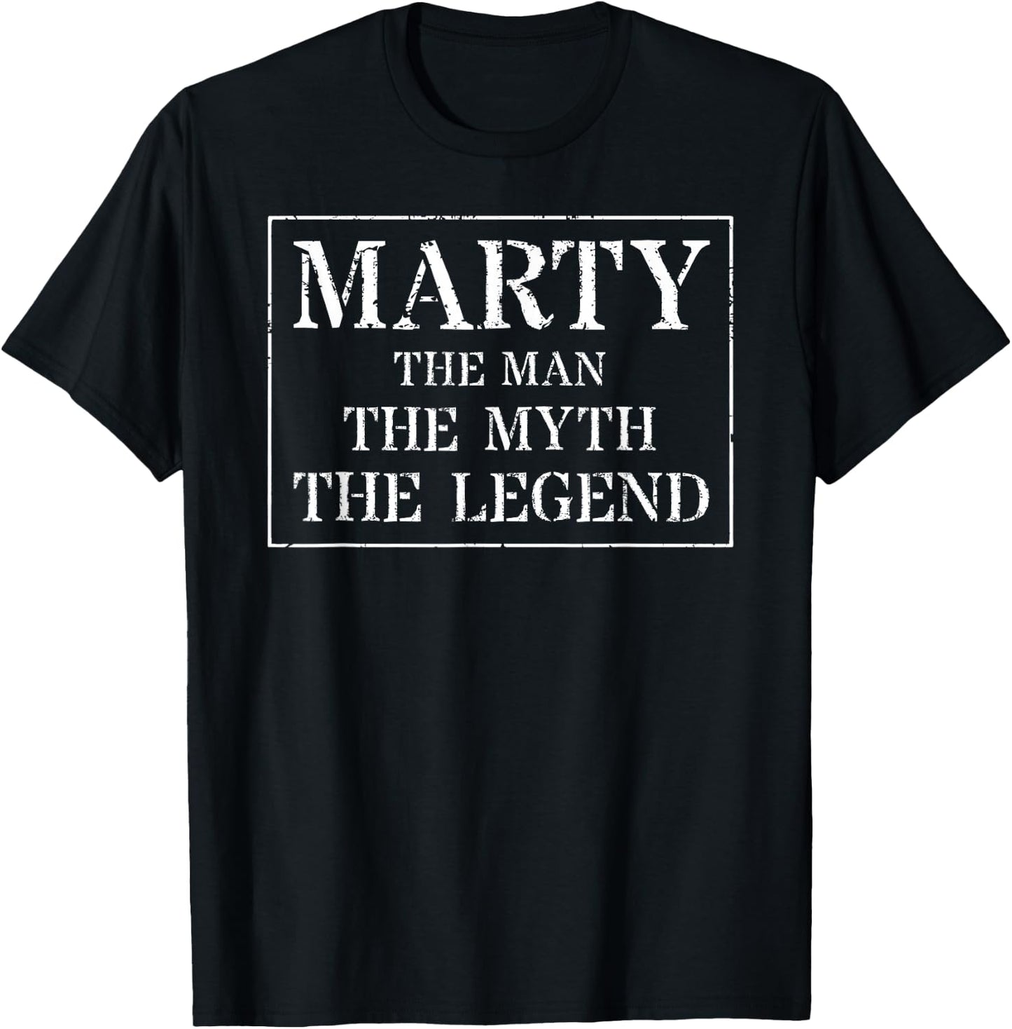 Marty Design: The Man The Myth The Legend T-Shirt - T-Shirt | Black