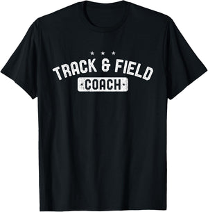 Track & Field Coach Vintage Track & Field T-Shirt - T-Shirt | Black