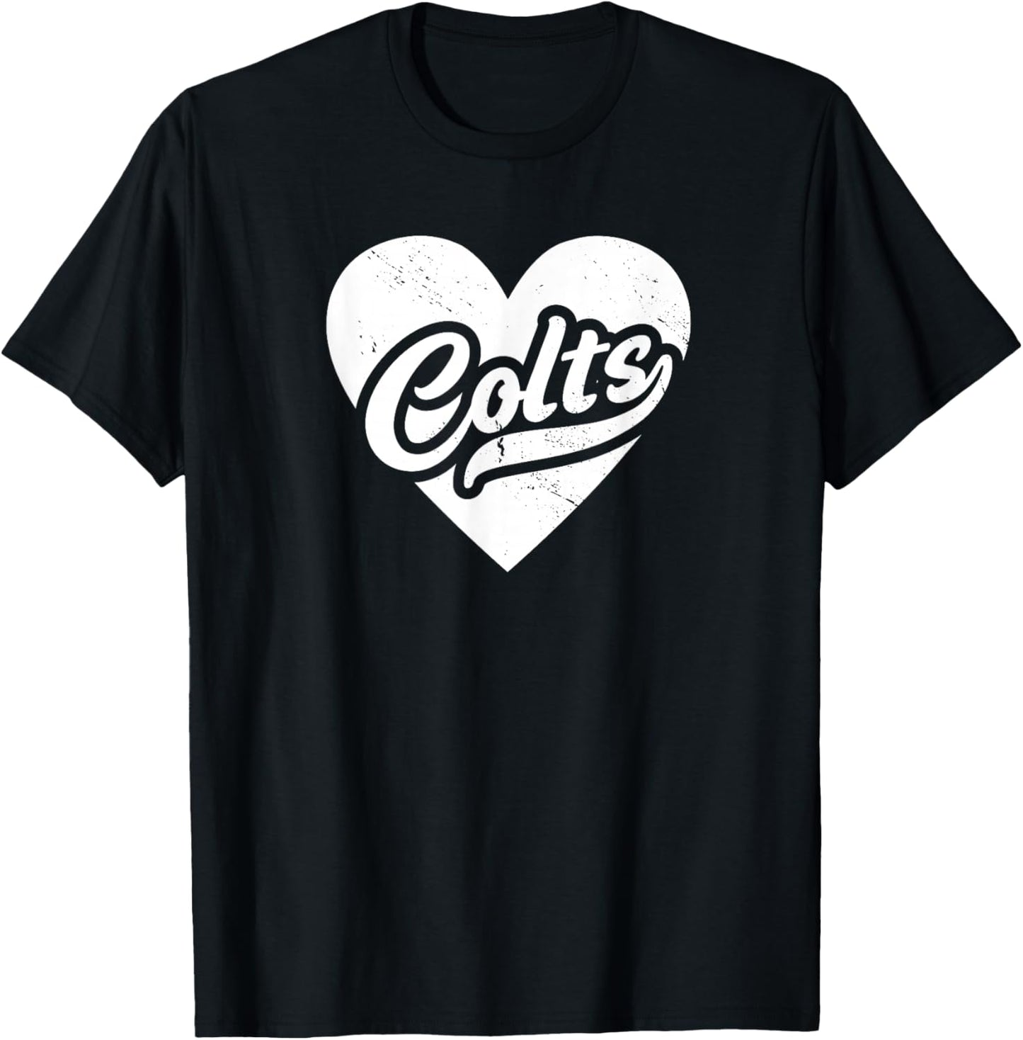 Vintage Colts School Spirit Go Colts Love T-Shirt - T-Shirt | Black