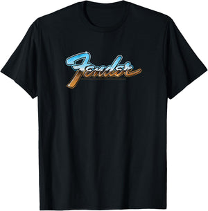 Fender Chrome Logo T-Shirt - T-Shirt | Black