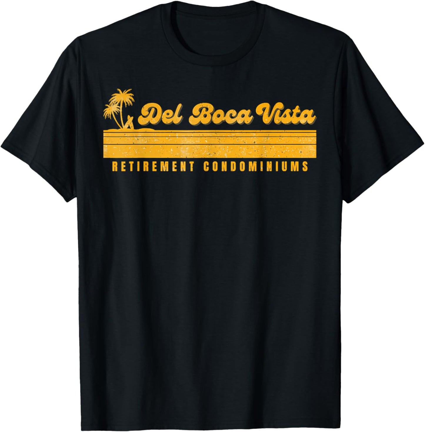 Vintage Del Boca Vista Vintage Style 90S Design T-Shirt - T-Shirt | Black