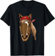 Horse Bandana Shirt for Horseback Riding Horse Lover T-Shirt - T-Shirt | Black