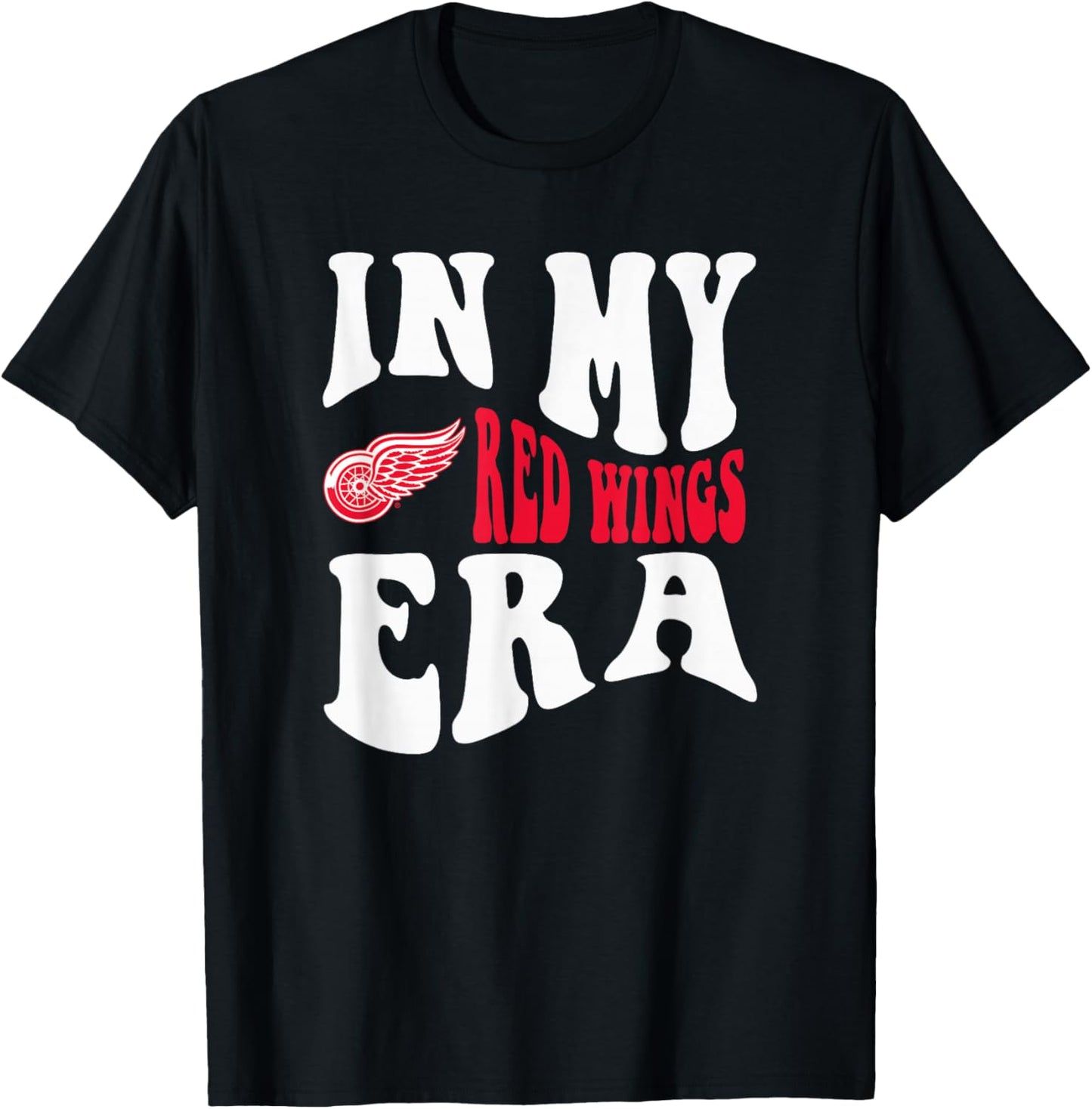 Detroit Red Wings Era Officially Licensed T-Shirt - T-Shirt | Black