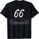 1966 66 GTO Classic Car Old School Muscle Yellow Car T-Shirt - T-Shirt | Black